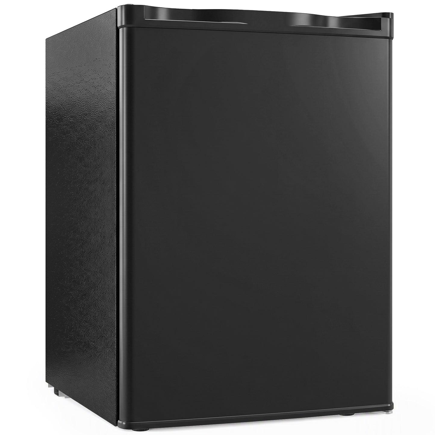 HOMCOM 73 L Mini Fridge with Chiller Box, Single Door Compact Refrigerator, Adjustable Thermostat, Reversible Door, Black