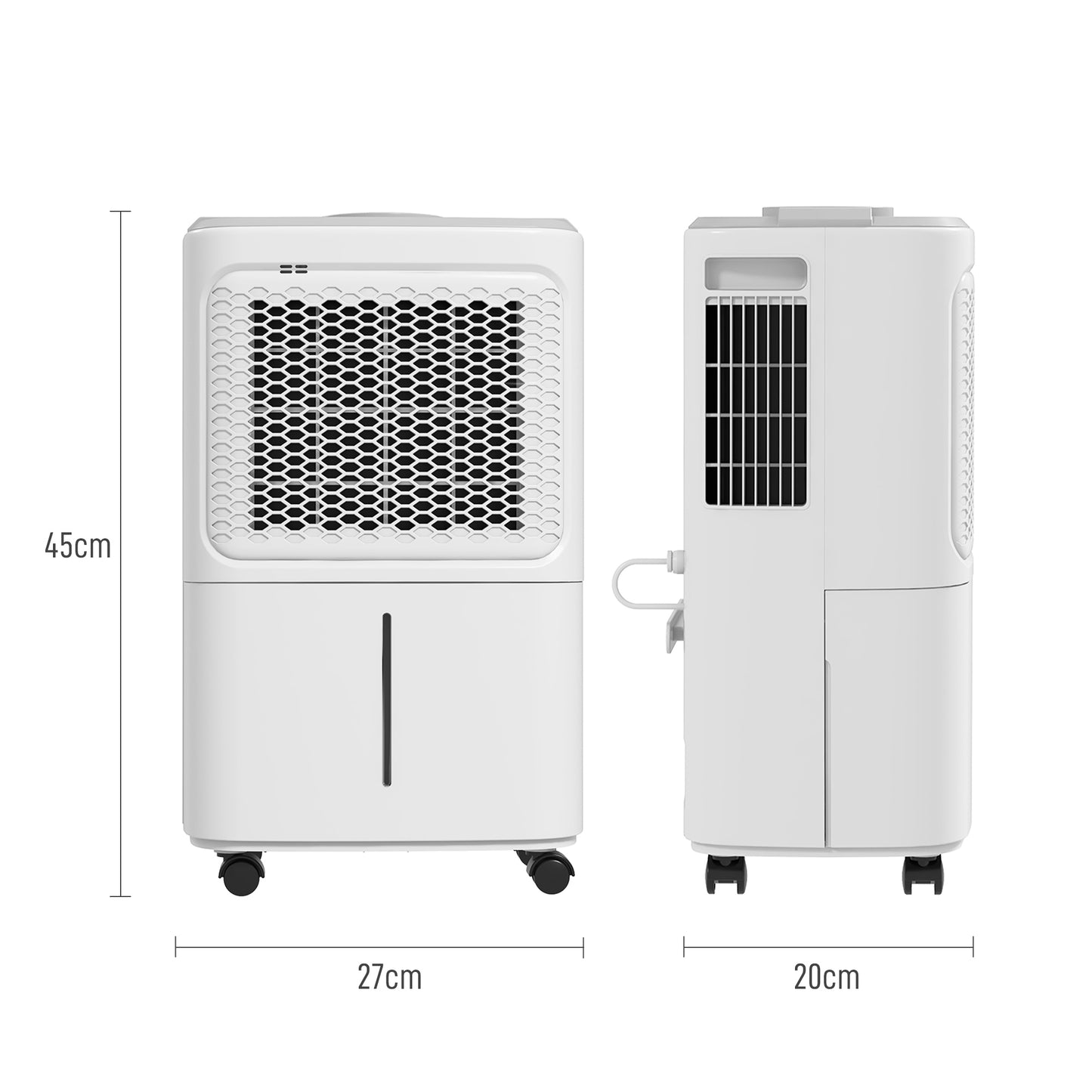 HOMCOM 12L/Day Dehumidifier with 1.6L Water Tank