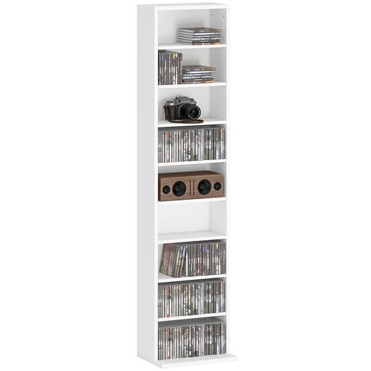 HOMCOM 260 CD/120 DVD Storage Unit - White