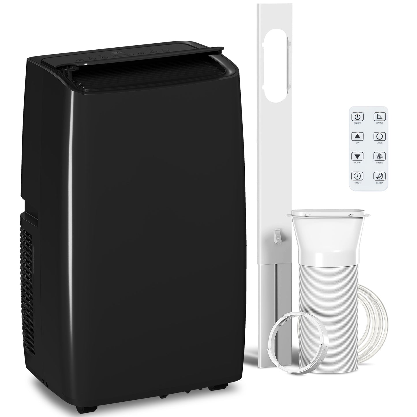 HOMCOM Portable Air Conditioner 12000 BTU, 4-in-1 Air Conditioning Unit, Dehumidifier, Cooling, Fan, Sleep Mode with 3 Speeds
