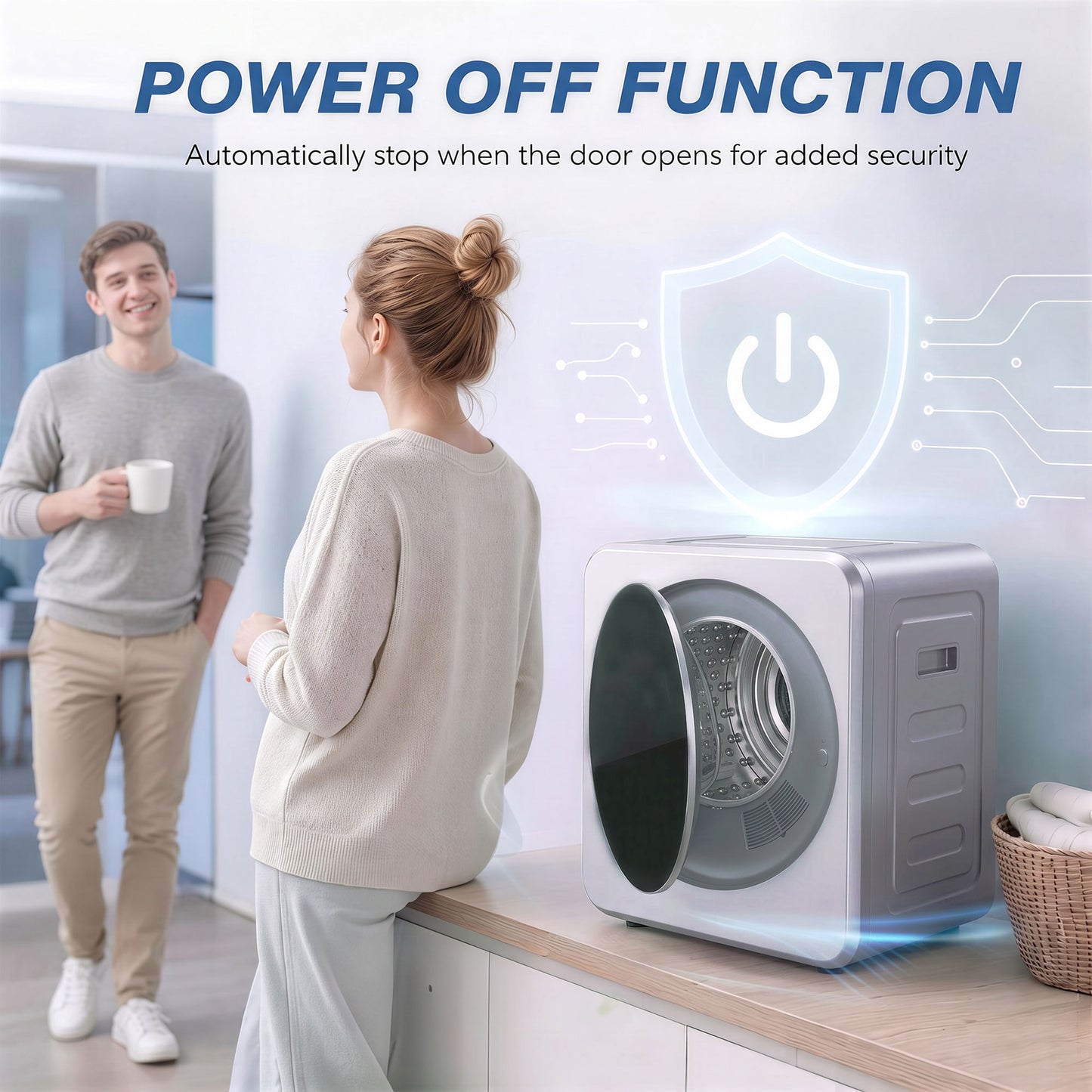 HOMCOM Vented Tumble Dryer, 4 kg Front Tumble Dryer with Stainless Steel Tub, 800W Compact Freestanding, Silver