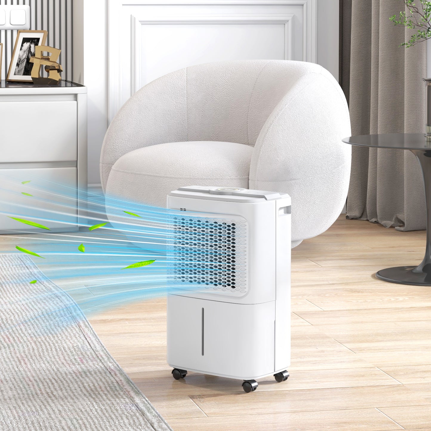 HOMCOM 12L/Day Dehumidifier with 1.6L Water Tank