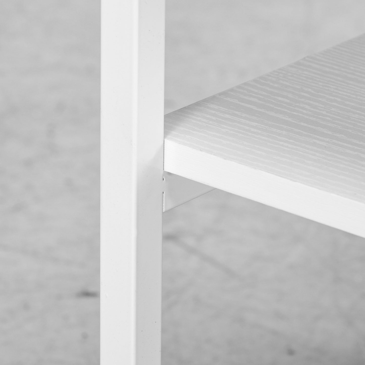 HOMCOM 3-Tier Mobile Printer Stand on Wheels - White