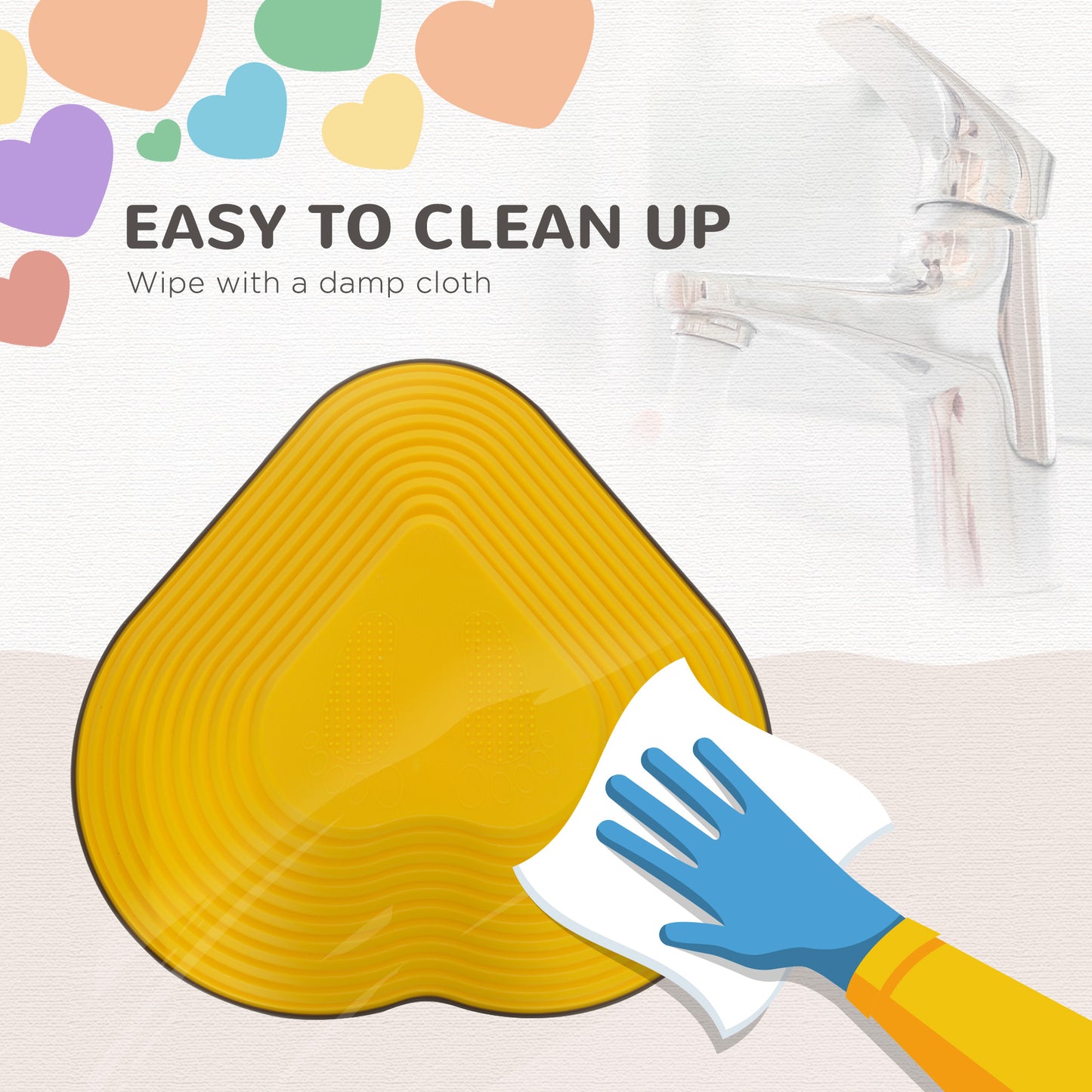 AIYAPLAY 6PCs Heart-Shaped Kids Stepping Stones Balance & Motor Skills, Multicoloured