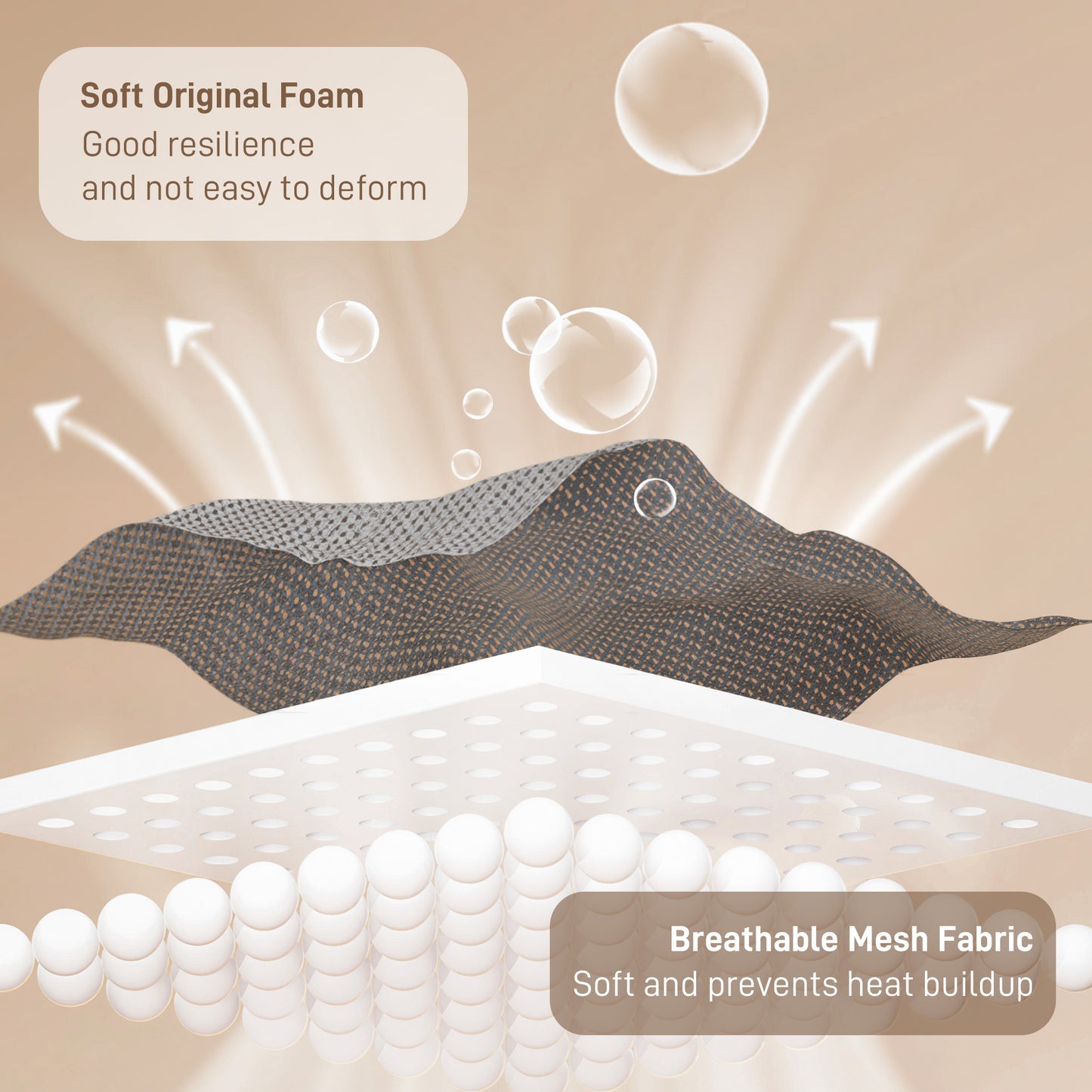 HOMCOM Desk Chair No Wheels, Office Chair with Mesh Back, Lumbar Support, Metal Base for Waiting Room, Conference Room, Dark Grey