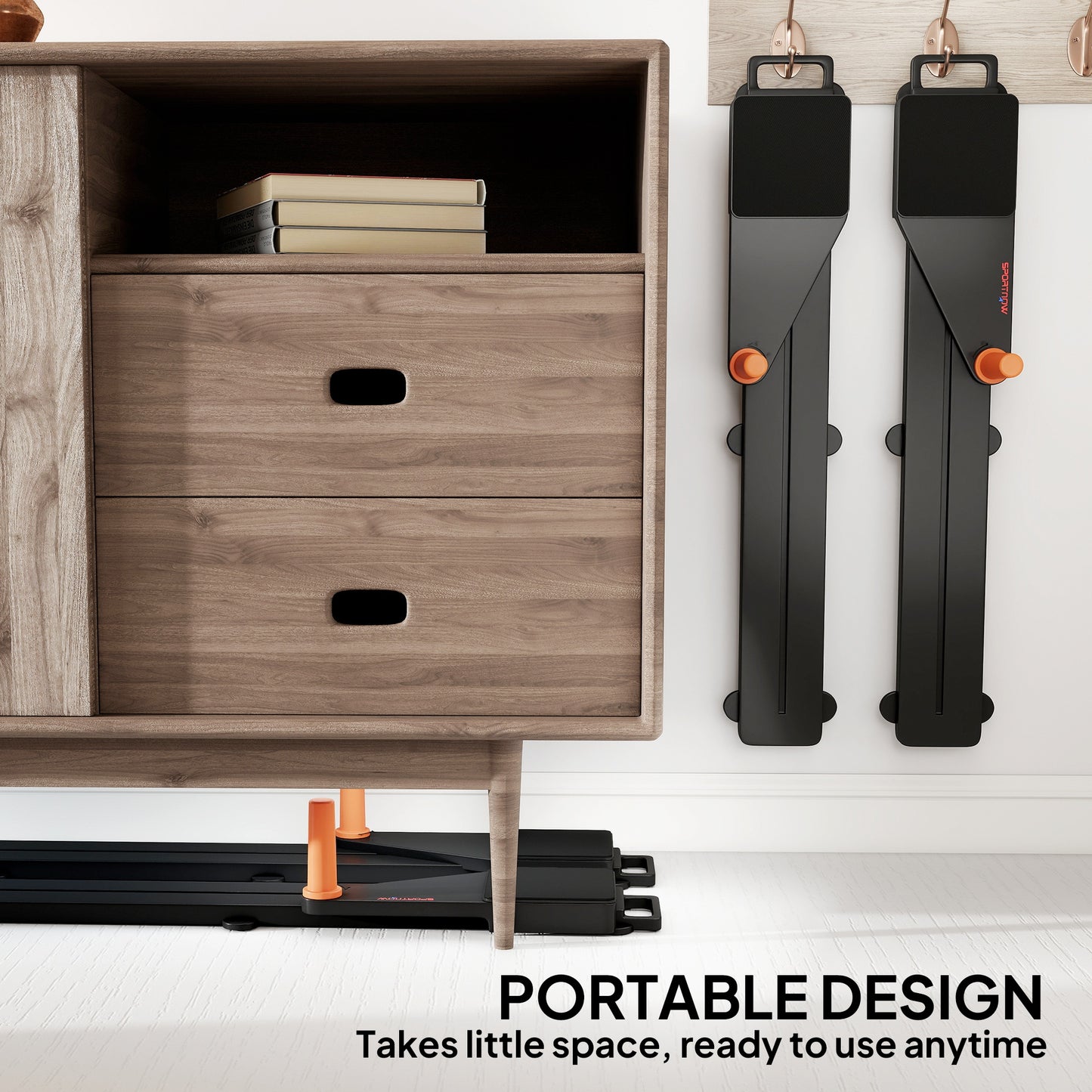 SPORTNOW Push Up Board Set of 2, Multifunctional Workout Equipment with Dual Glide Rails for Home Gym Set of 2