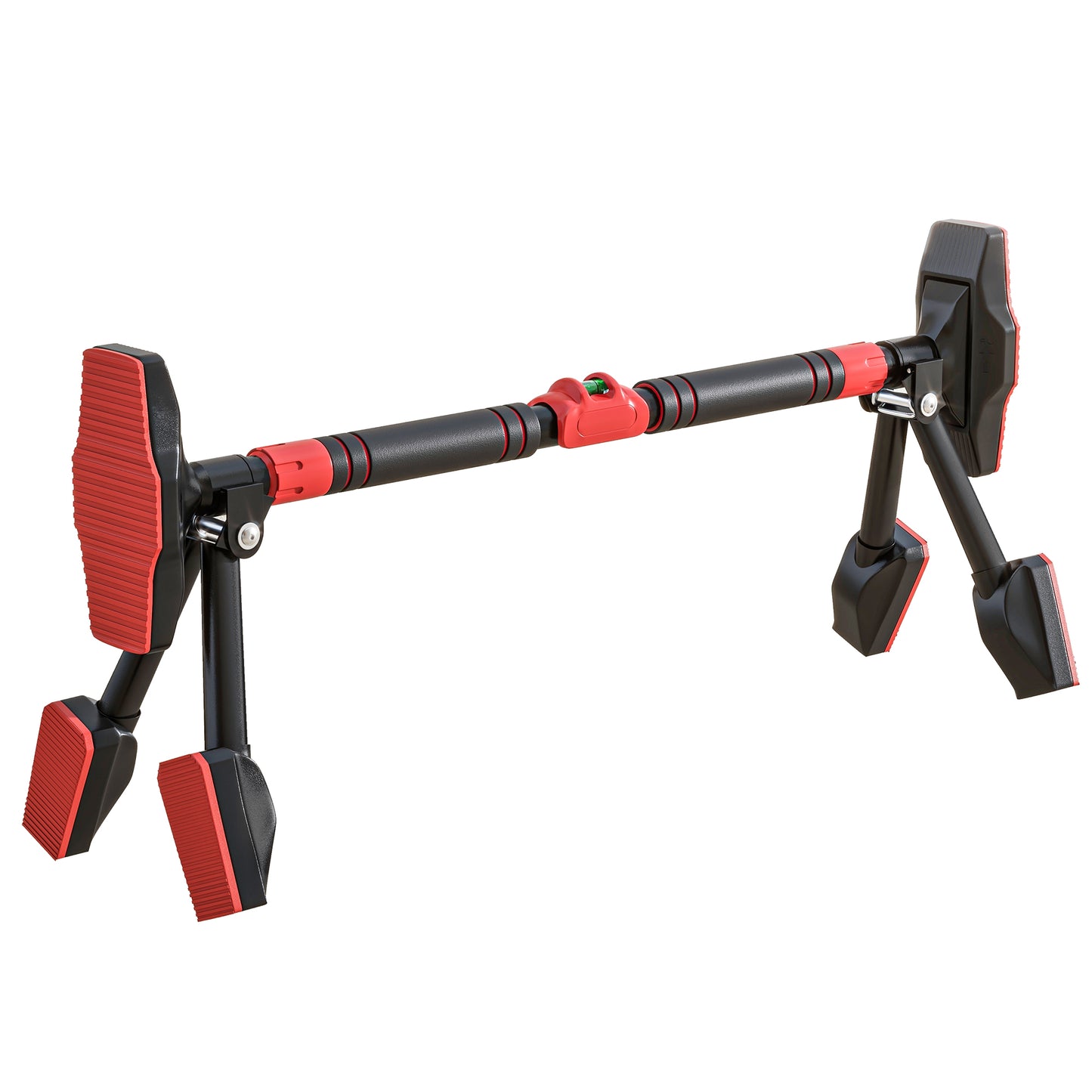 SPORTNOW Pull Up Bar Doorway 79-107cm, No Screw Chin Up Bar 225kg Capacity, with Level Gauge, Triangle Support, for Home Workout