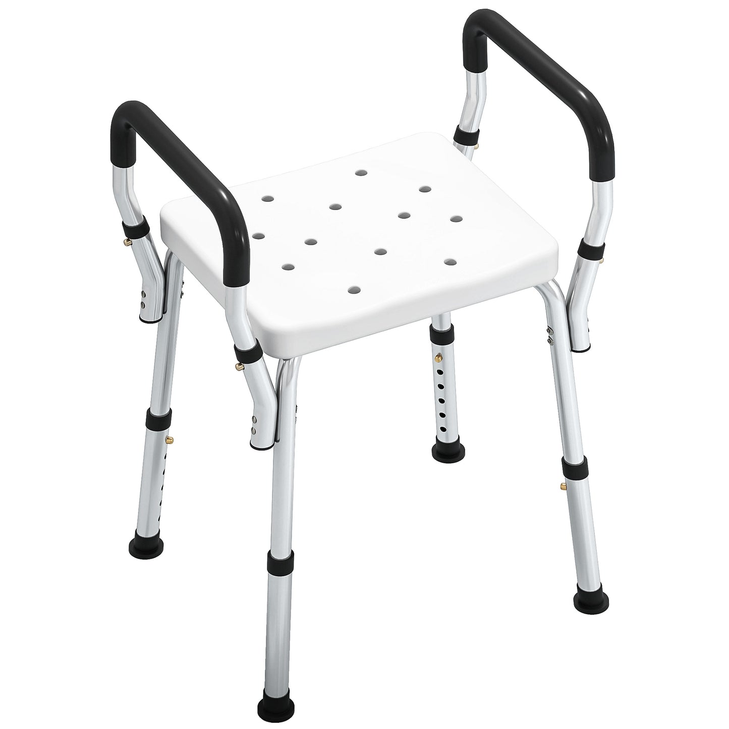 HOMCOM 57-69cm Aluminium Frame Bath Seat
