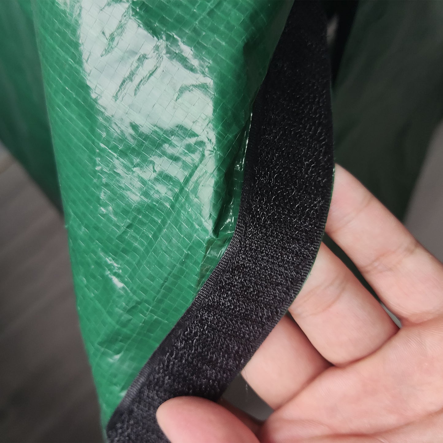 Outsunny Firewood Rack, Heavy Duty Metal Log Holder for Indoor/Outdoor Fireplace, Includes Waterproof Cover, 200 x 36 x 99 cm, Dark Green