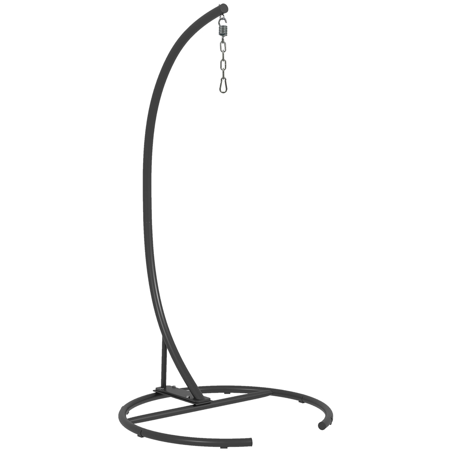 Outsunny Heavy-Duty Hanging Swing Chair Stand Black