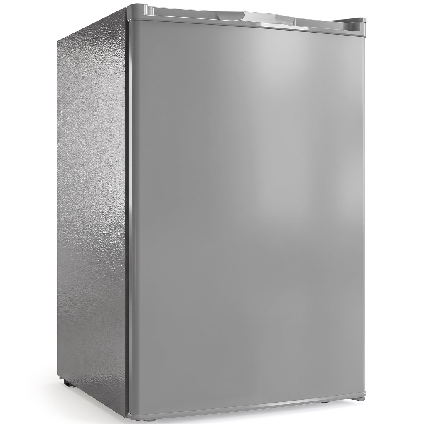 HOMCOM 85L Mini Freezer Countertop, Compact Freestanding Upright Freezer with Reversible Door, Removable Glass Shelves, Grey