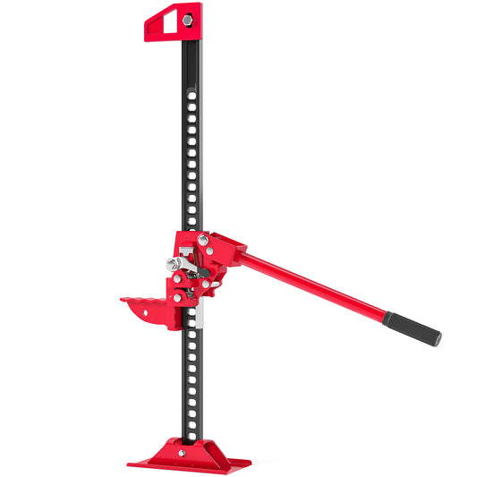HOMCOM 3 Tonne Farm Jack, 33" High Lift Jack for 4x4 Tractors Trucks Agricultural Lifting, Red