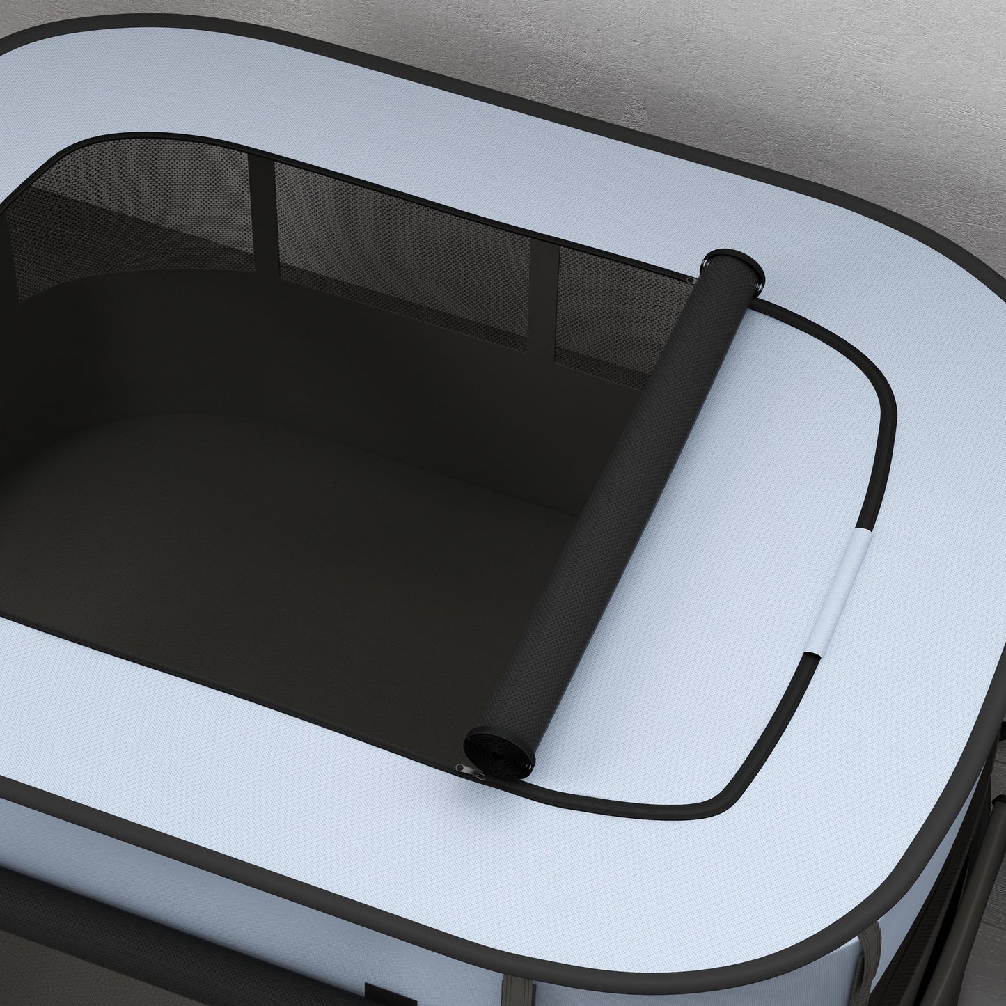 PawHut Foldable Dog Pen with Storage Bag for Indoor/Outdoor Use Grey - Extra Large