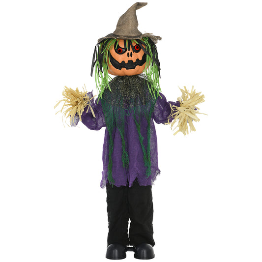 HOMCOM 114cm 45" Pumpkin Outdoor Halloween Decoration