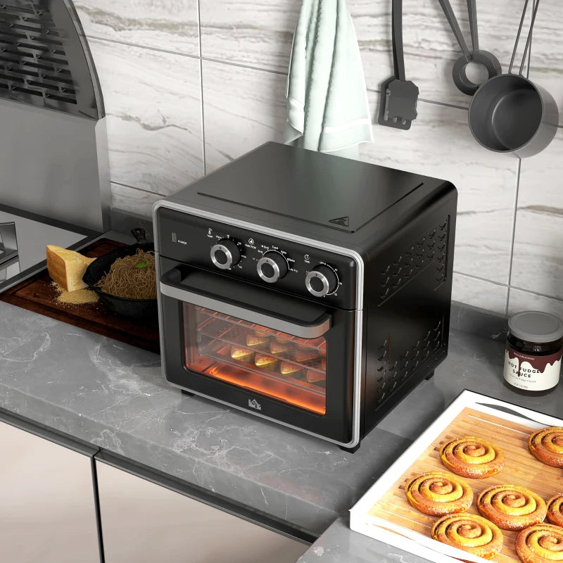 HOMCOM Family-Size Compact-Shape Air Fryer Oven Countertop Oven