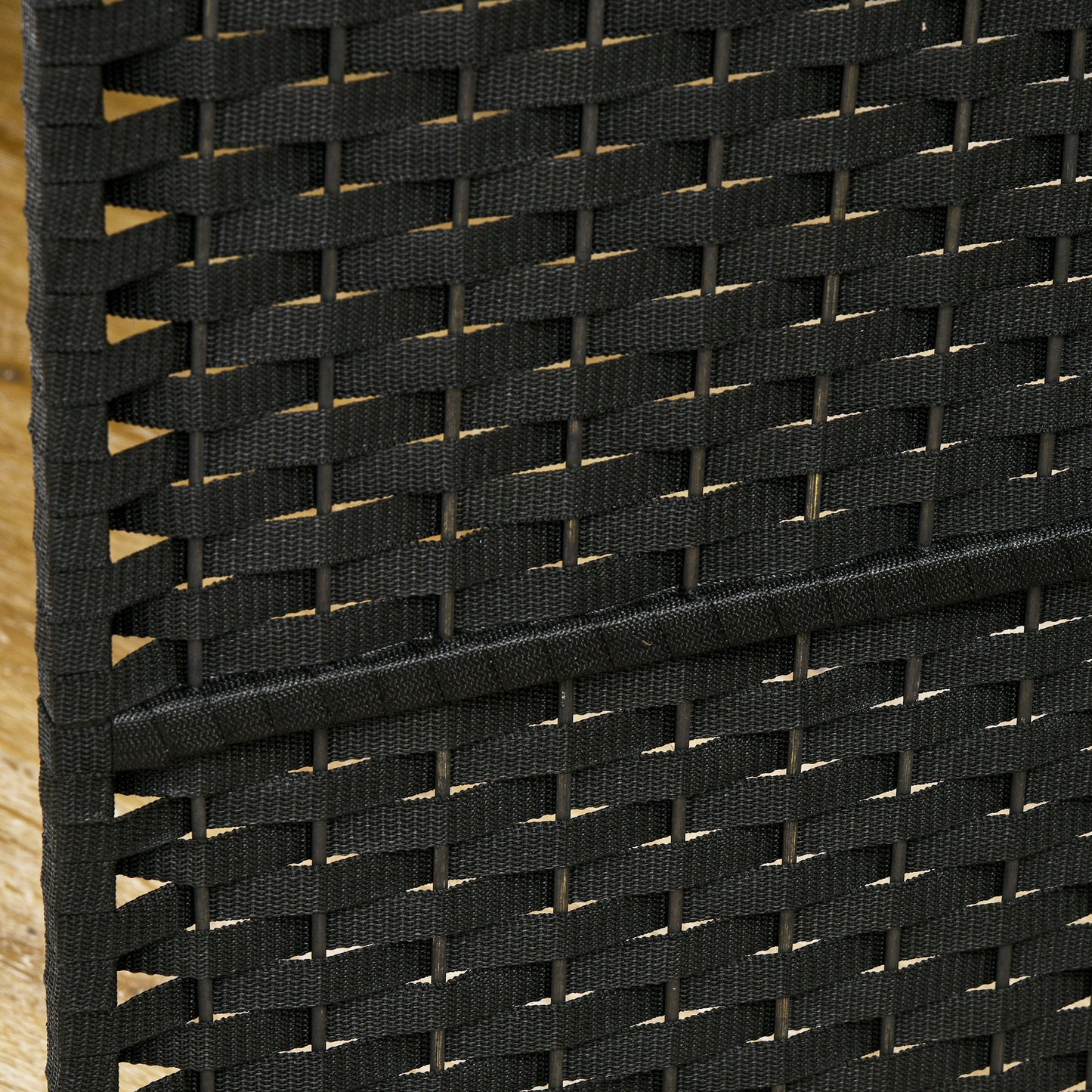 HOMCOM 6 Panel Folding Room Divider, Freestanding Privacy Screen for Living Room, Bedroom and Office, 240 x 170cm, Black