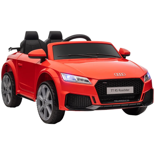 HOMCOM Kids Licensed Audi TT Ride-On Car 6V Battery w/ Remote Suspension Headlights and MP3 Player 2.5-5km/h Red