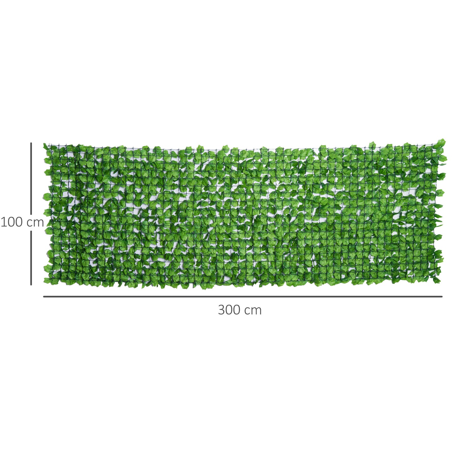 Outsunny Artificial Wall Foliage with Ivy Leaves, Privacy Screen Greenery Grass Wall For Garden Balcony