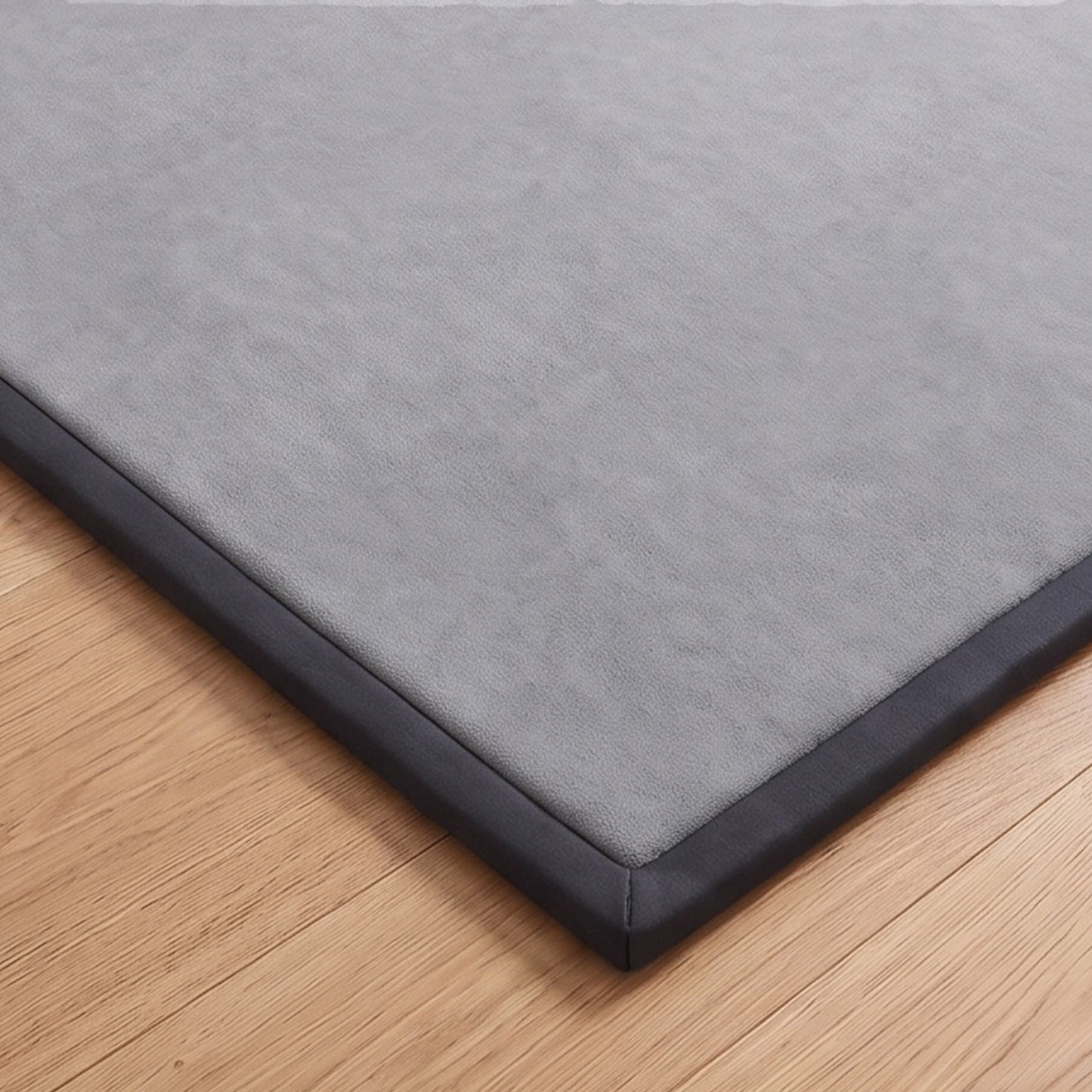 AIYAPLAY Baby Play Mat, 3CM Thick Foam Playmat Rug, Soft Flannel, Non-Slip, Water Resistant, Easy Care, 127 x 127 cm, Dark Grey