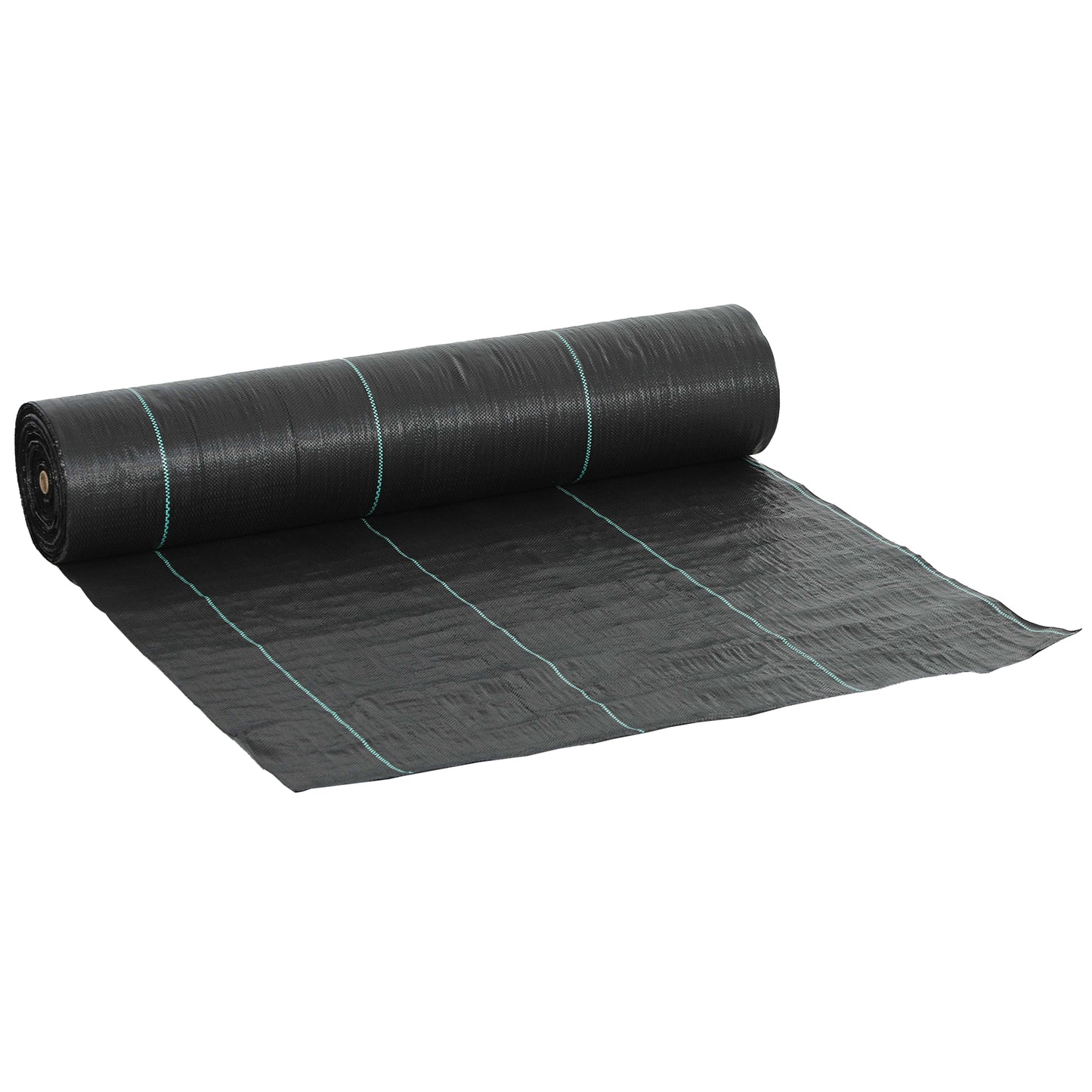 Outsunny 2m x 90m Weed Control Membrane, Heavy Duty Weed Control Barrier Fabric, 90gsm Ground Cover for Patios, Garden, Flower beds, Landscaping