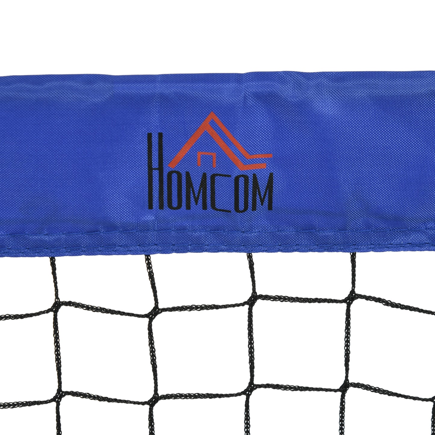 HOMCOM Set of 2 Football Goal Net 6 x 3 ft Foldable Outdoor Sport Training Teens Adults Soccer with Carrying Bag Blue