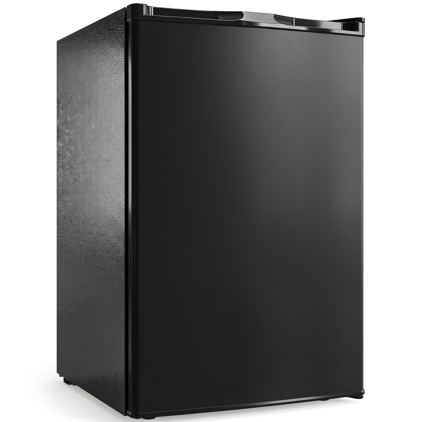 HOMCOM 85L Mini Freezer Countertop, Compact Freestanding Upright Freezer with Reversible Door, Removable Glass Shelves, Black
