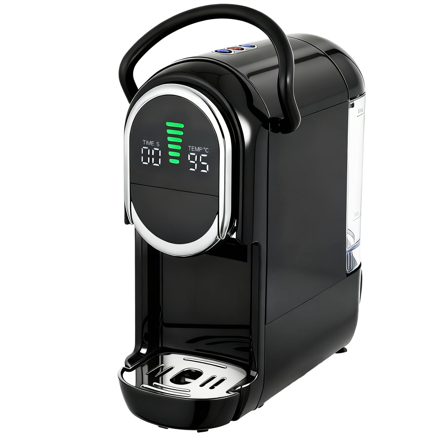 HOMCOM Pod Coffee Machine for Nespresso, Dolce Gusto Capsule & Ground Coffee, Small Semi Automatic Coffee Maker 0.6L