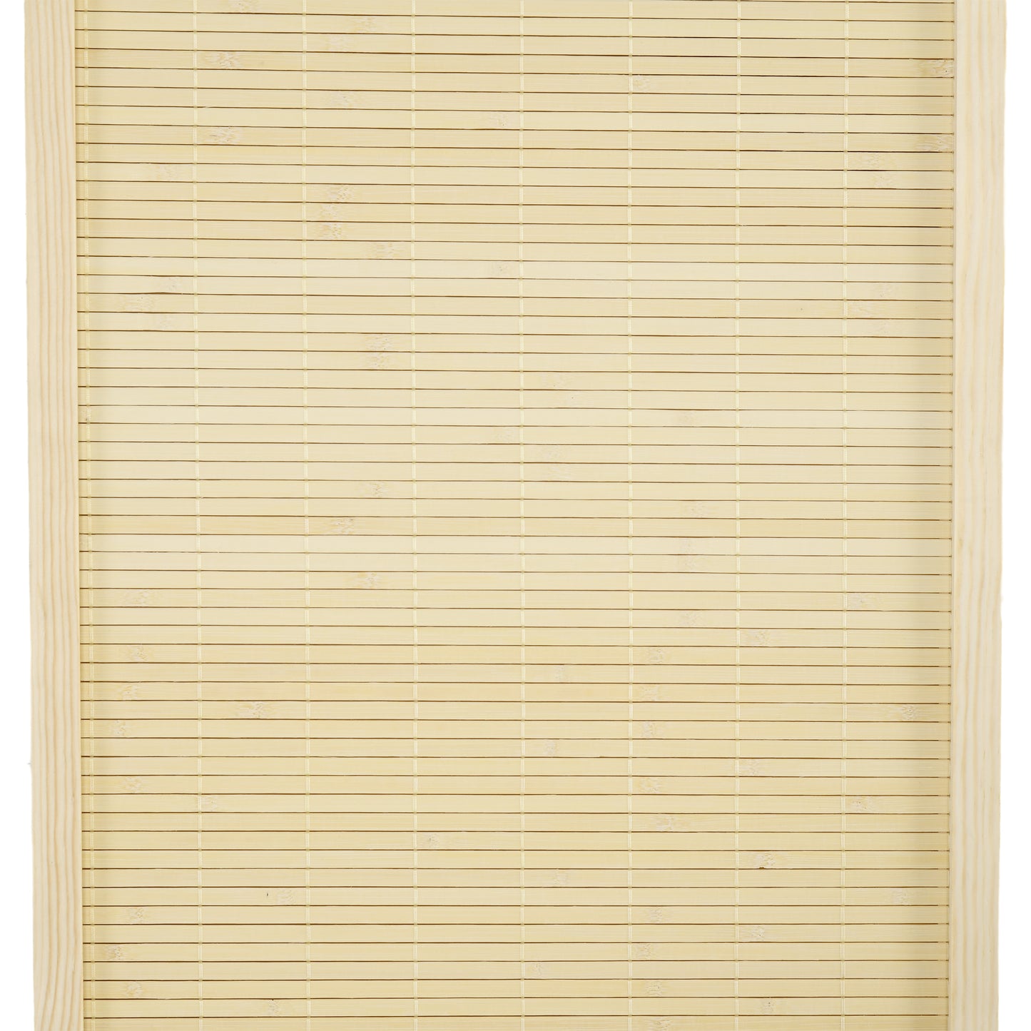 HOMCOM Bamboo Wood 4-Panel Room Divider 180 x 180 cm Room Separator Folding Partition - Natural