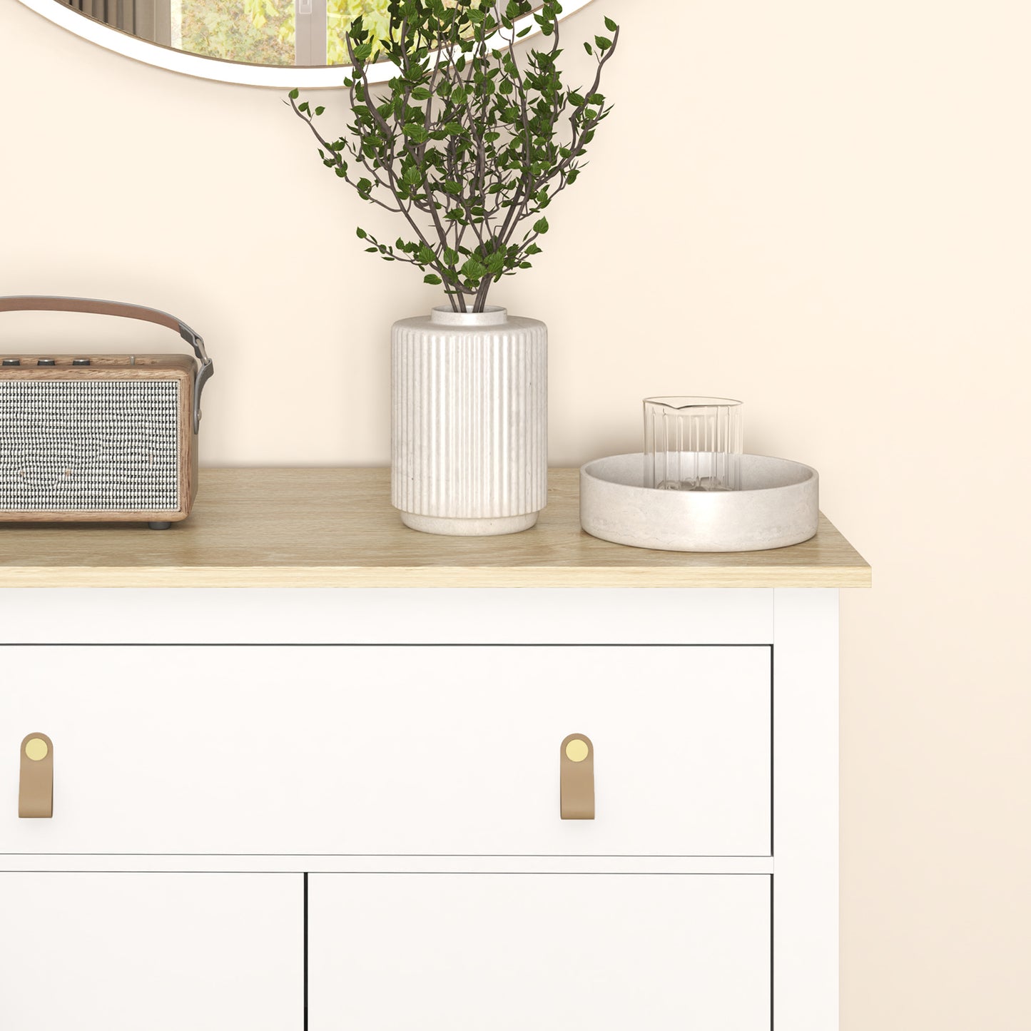 HOMCOM Sideboard for Living Room - White