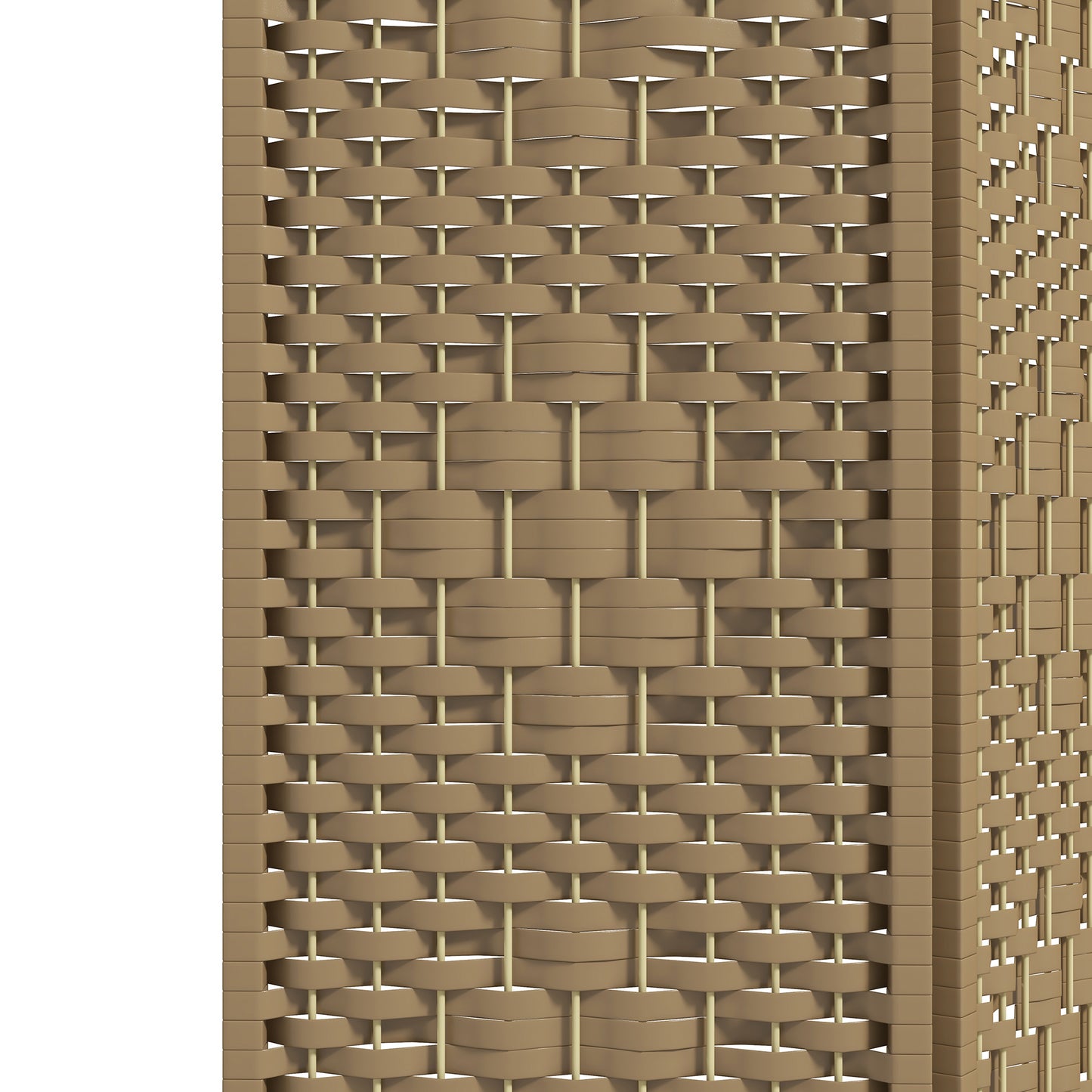 HOMCOM 3 Panel Folding Room Divider, Privacy Screen, Freestanding Paravent Partition Separator Natural Wood