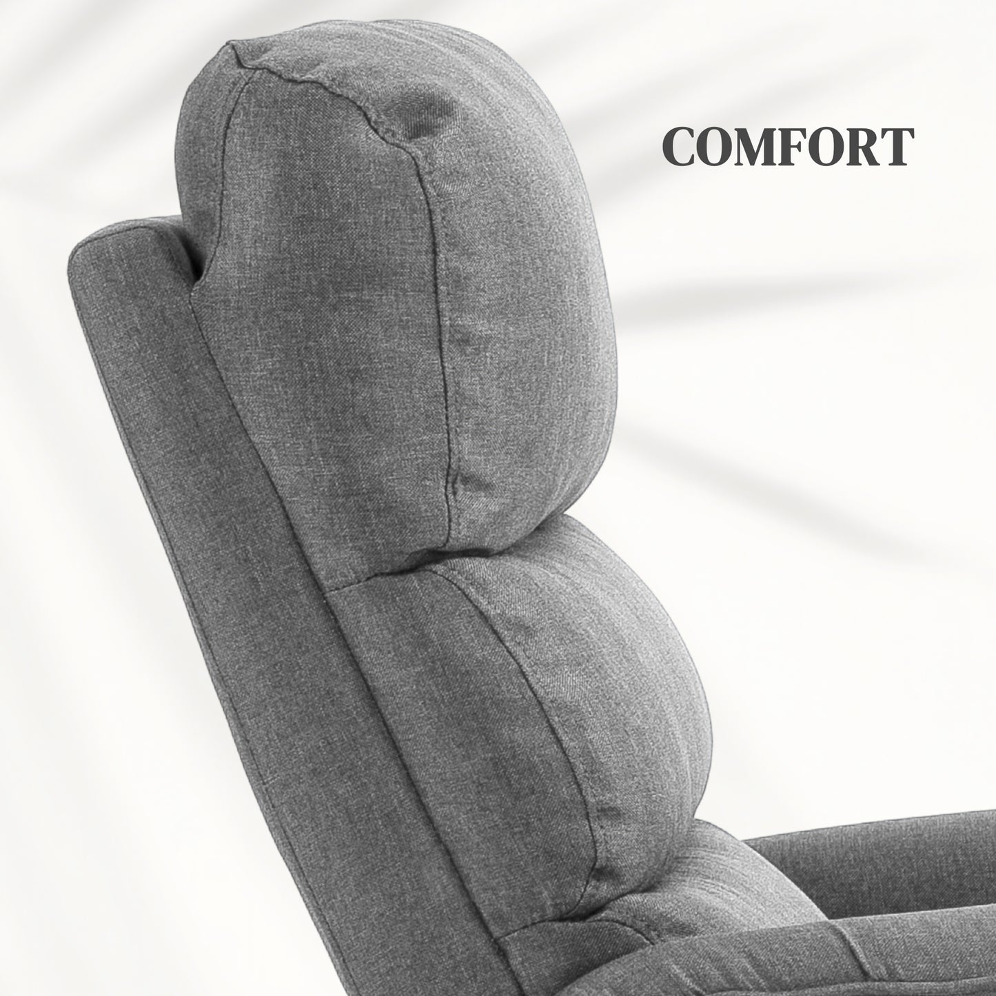 HOMCOM Electric Power Lift Recliner Chair, Fabric, Remote, Side Pockets, Grey