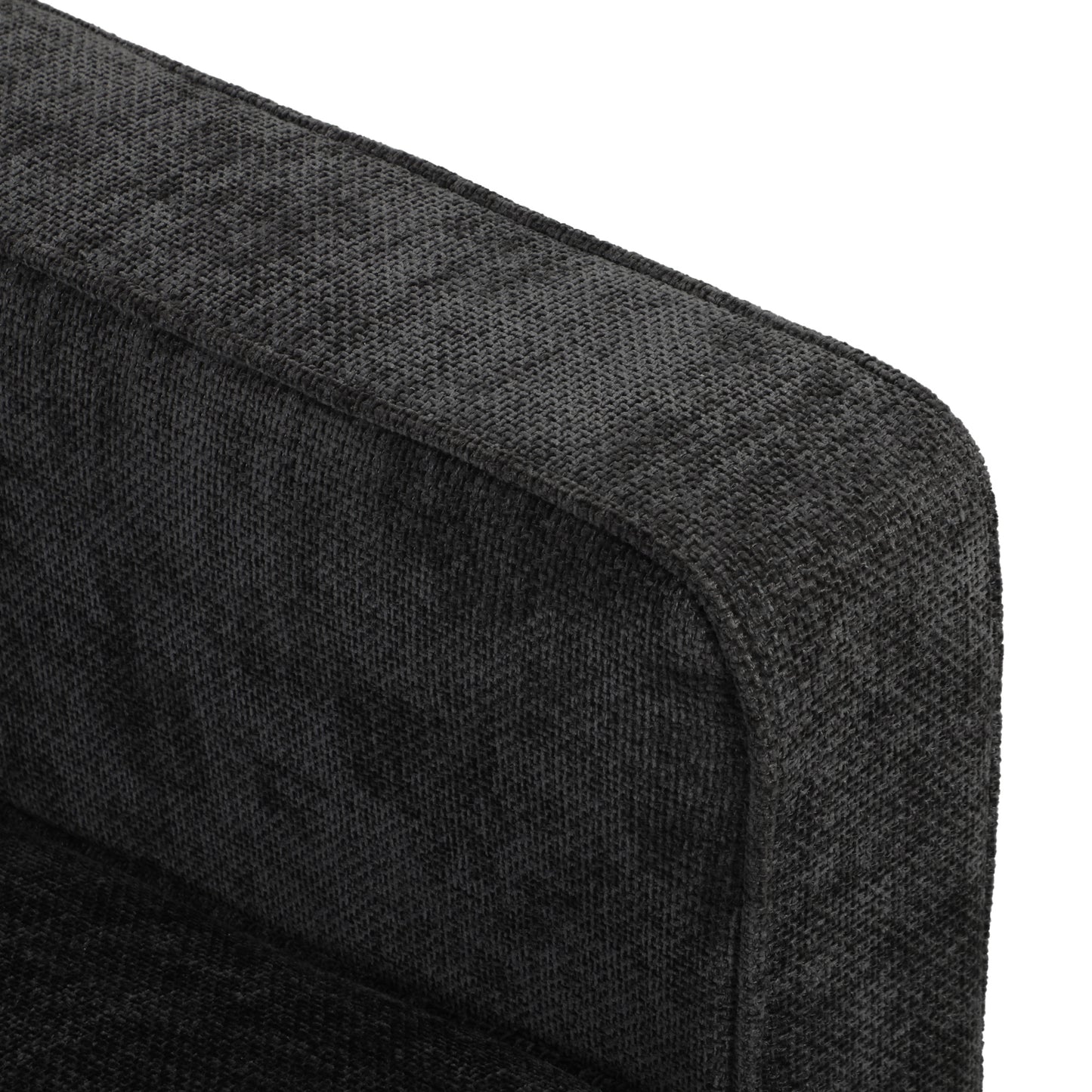 HOMCOM 3 Seater Sofa Button Tufted Upholstered Velvet Couch with Wood Legs for Living Room, Dark Grey