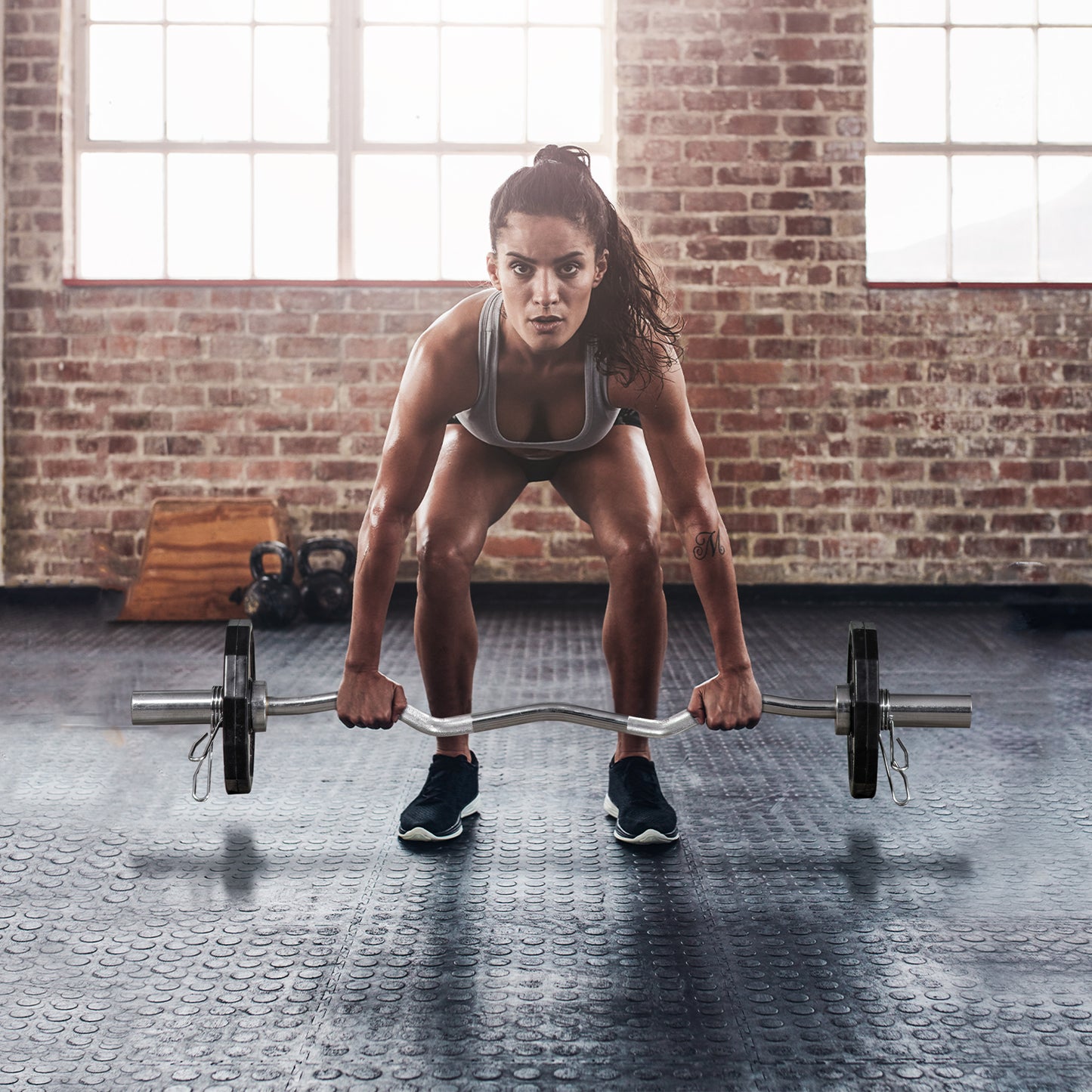 SPORTNOW Olympic Weight Plates Set, Metal/Rubber Bumper Discs with 2"/5cm Holes for Home Gym, 2 x 5kg, Black