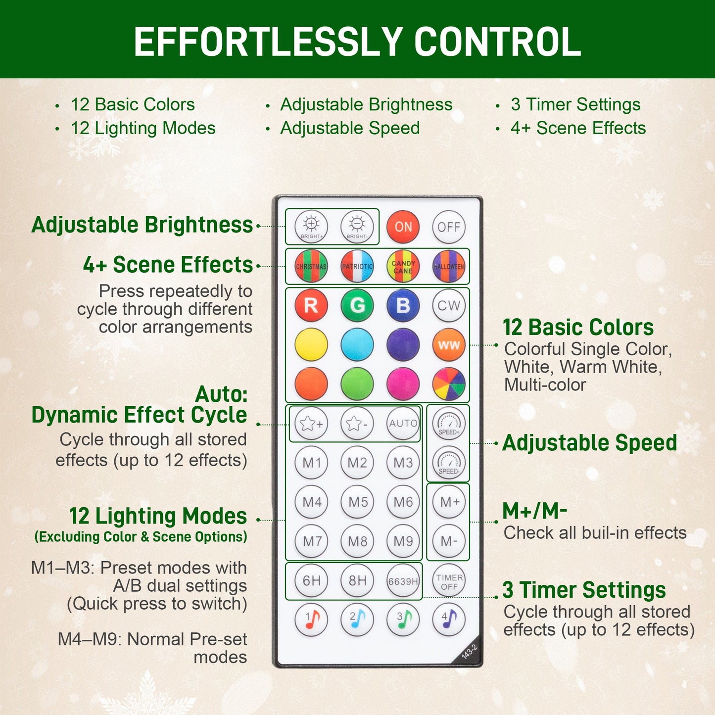 HOMCOM 7.5ft Carolina Pine Christmas Tree with Colourful DIY Synchronized LED Lights and Remote