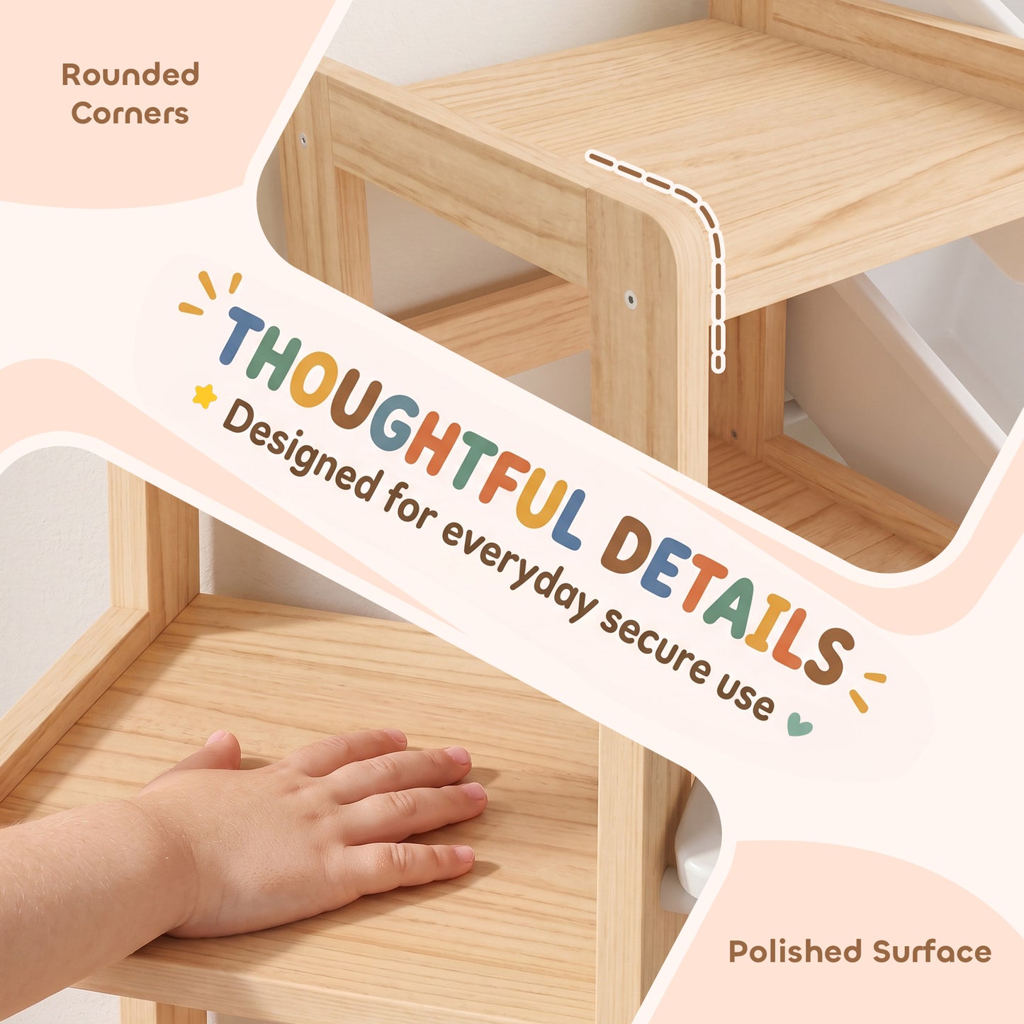 AIYAPLAY Toy Storage Organiser with 3 Shelves and 12 Bins, Wooden Toy Organiser for Playroom, Bedroom, Nursery, Natural