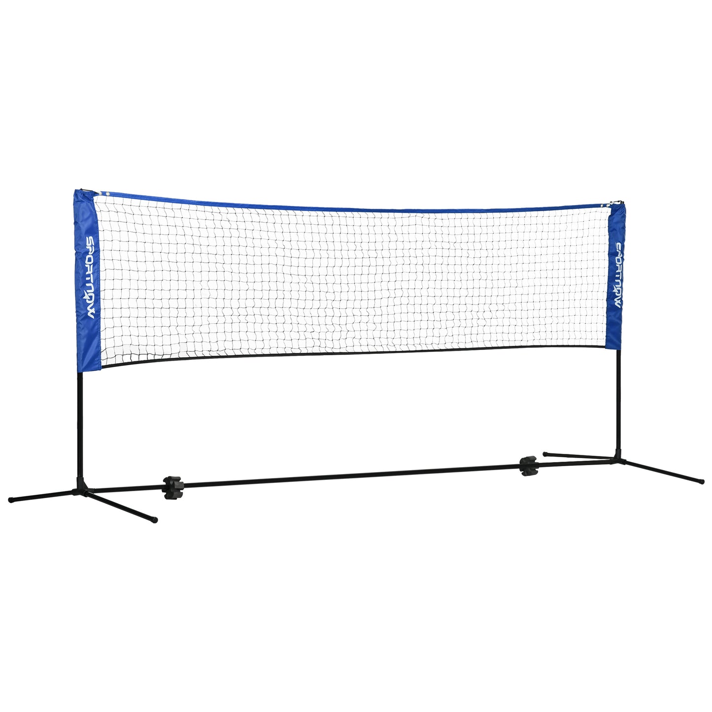 SPORTNOW 3m Badminton Net, Height Adjustable Outdoor Sports Net, with Carry Bag, for Tennis, Pickleball, Volleyball, Blue