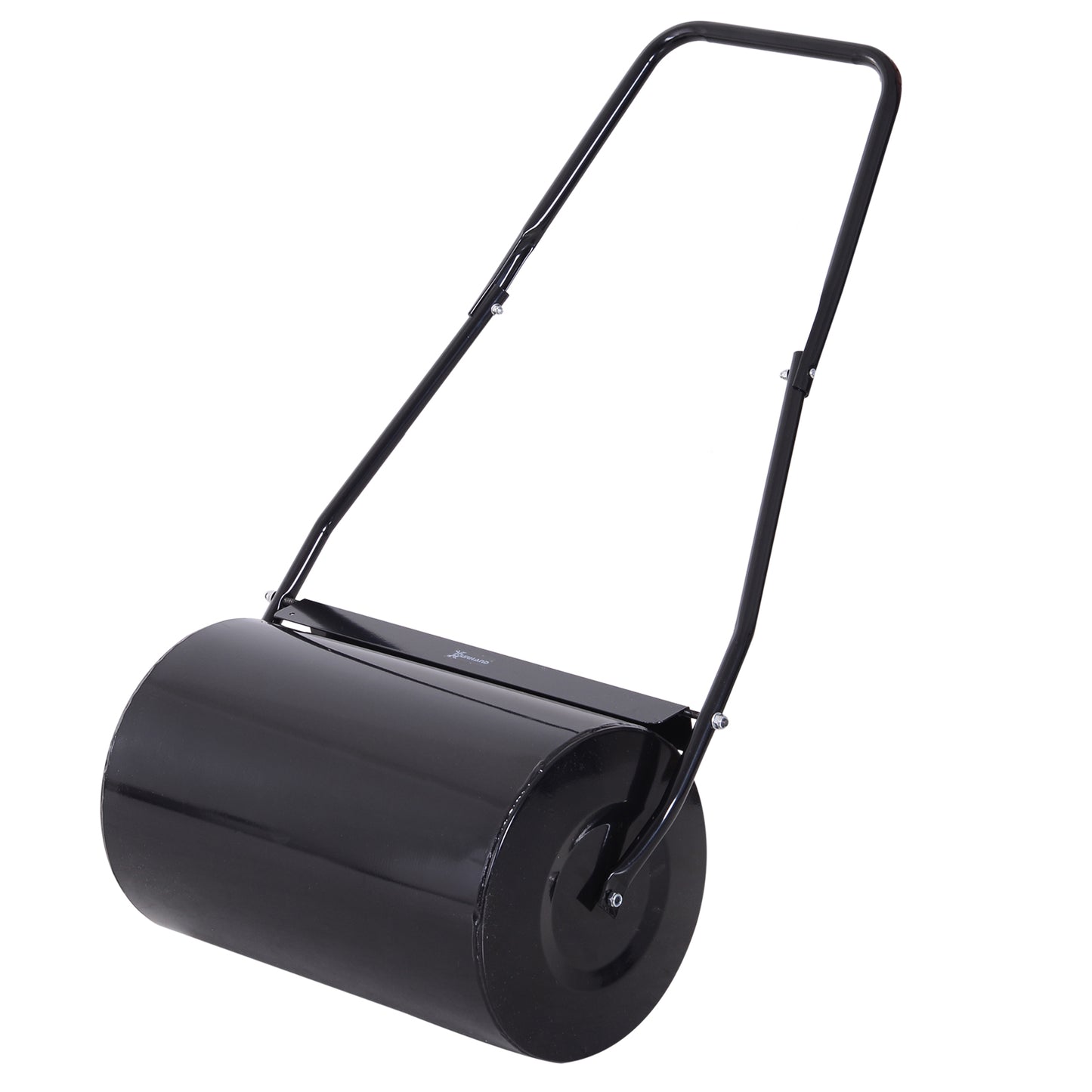DURHAND Lawn Roller, Steel, 50Lx32Wx105H cm-Black