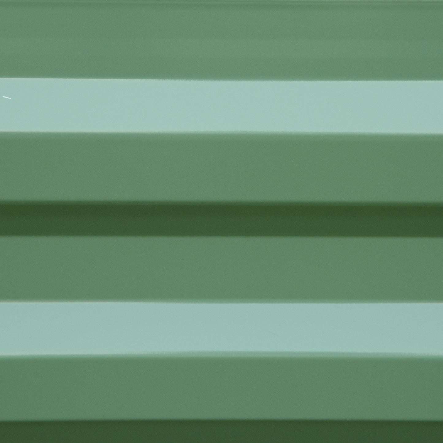 Outsunny Set of 2 291L Raised Garden Bed Elevated Galvanised Planter Box for Flowers Herbs 100x100x30cm Green