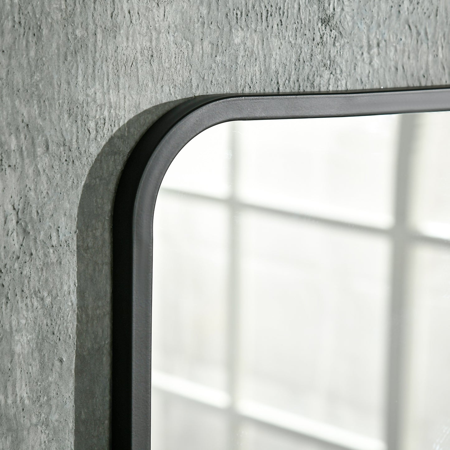 HOMCOM Modern Square Wall Mirror with Storage Shelf, 70 x 50 cm Mirrors, Black