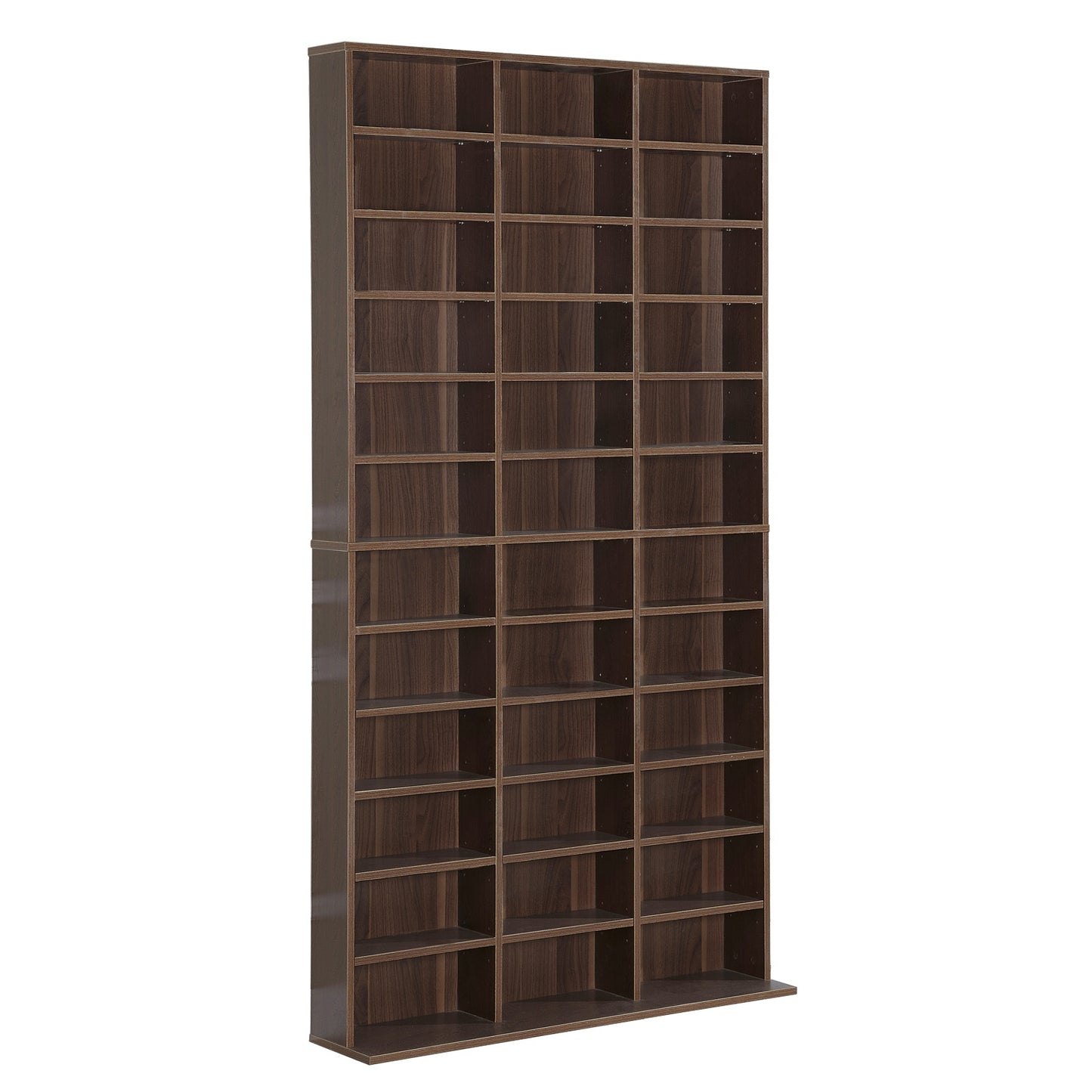 HOMCOM Adjustable Shelving Unit-Brown