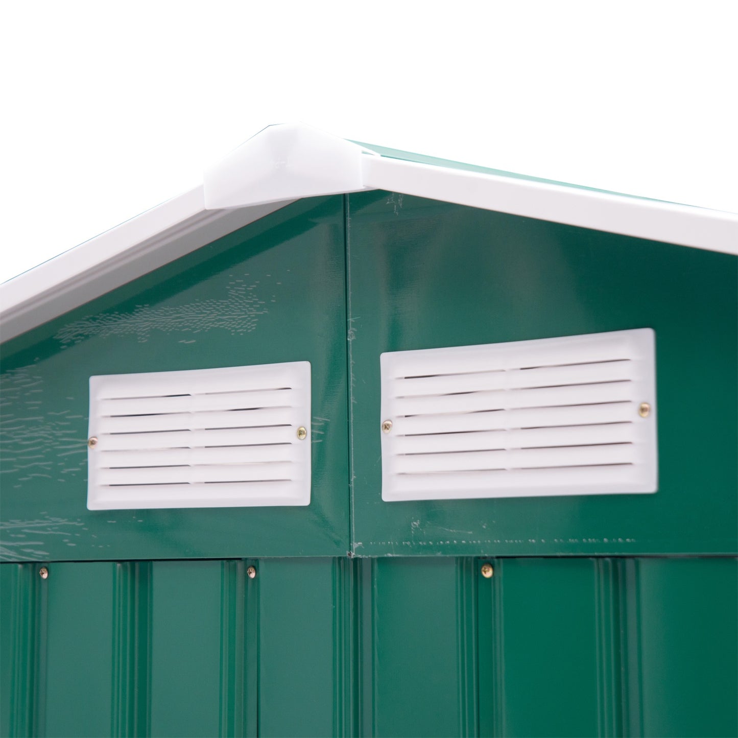 Outsunny Metal 7x4 ft Garden Shed-Green