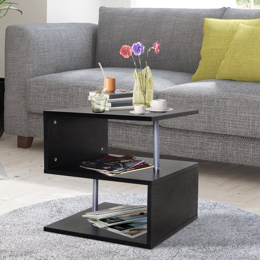 HOMCOM 50Lx50Wx50H cm Side Table-Black