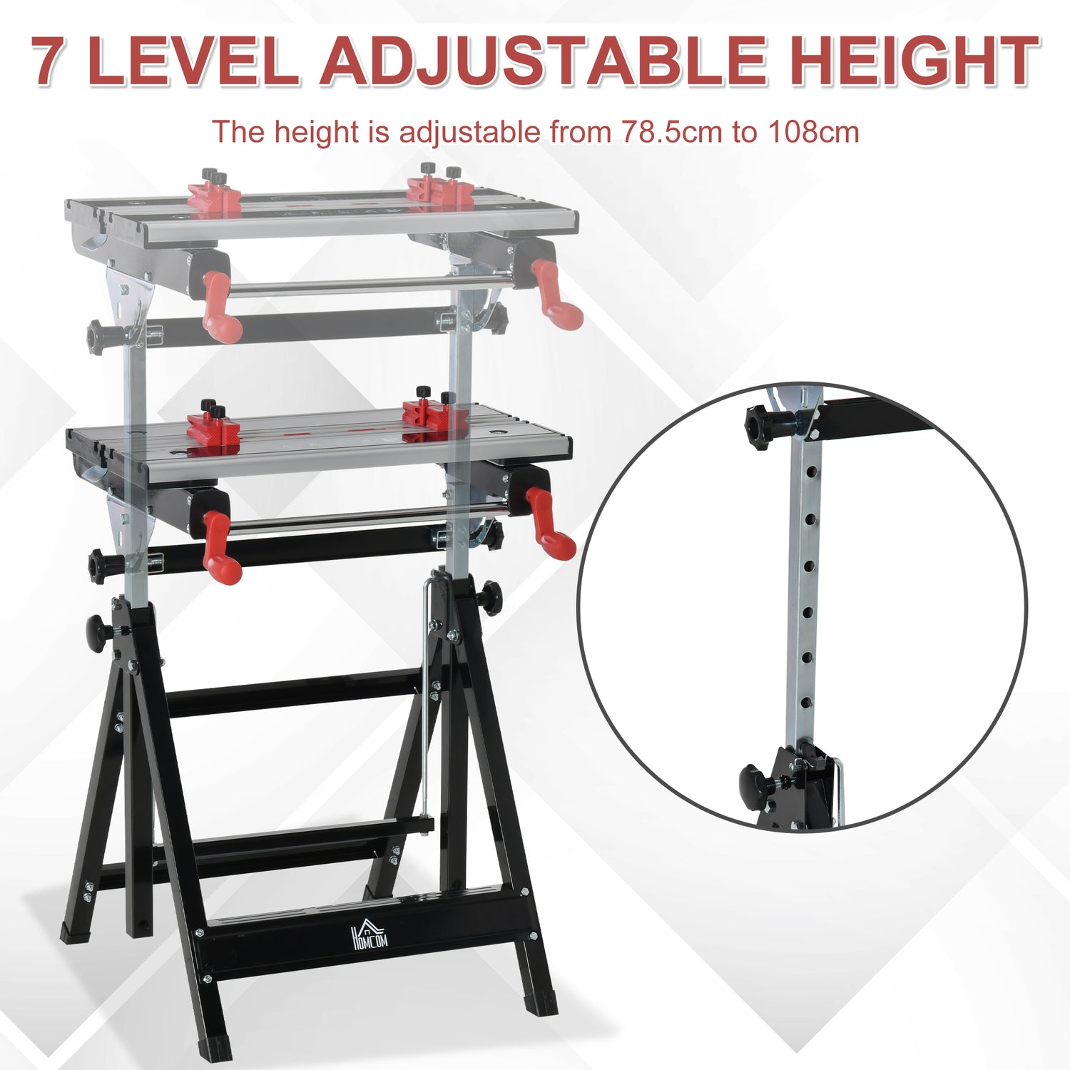 Roller Support Stand Metal Heavy Duty Adjustable Foldable Bench Saw Storage