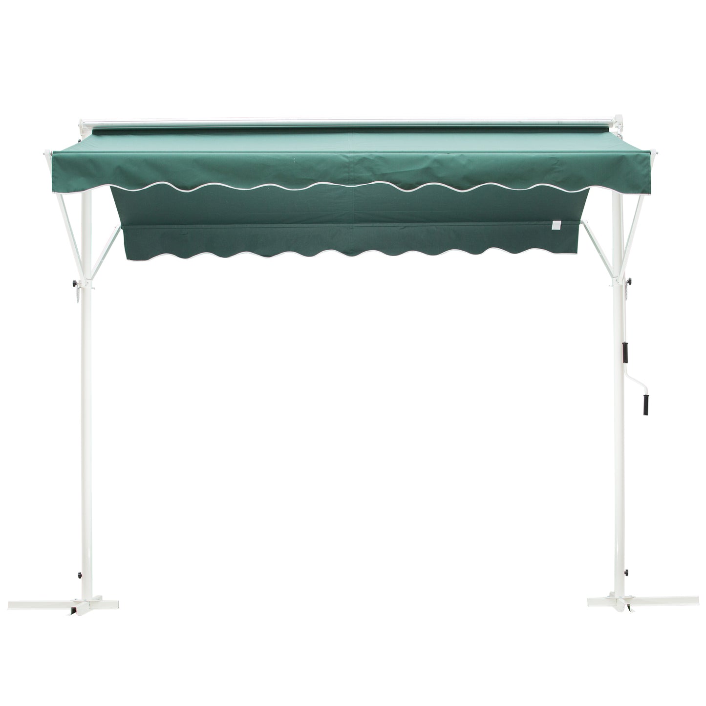 Outsunny Awning Shelter-Green/White