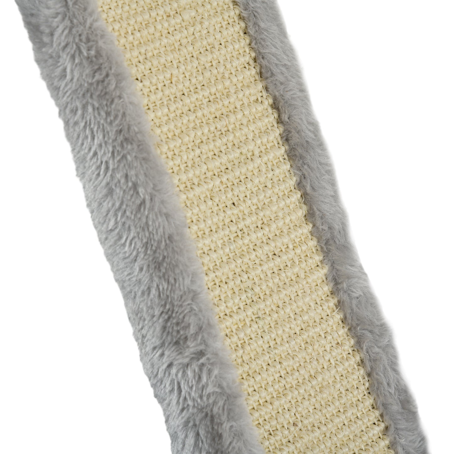 PawHut ThreePiece WallMounted Cat Shelves with Hammock Ladder Platforms Scratching Post Grey