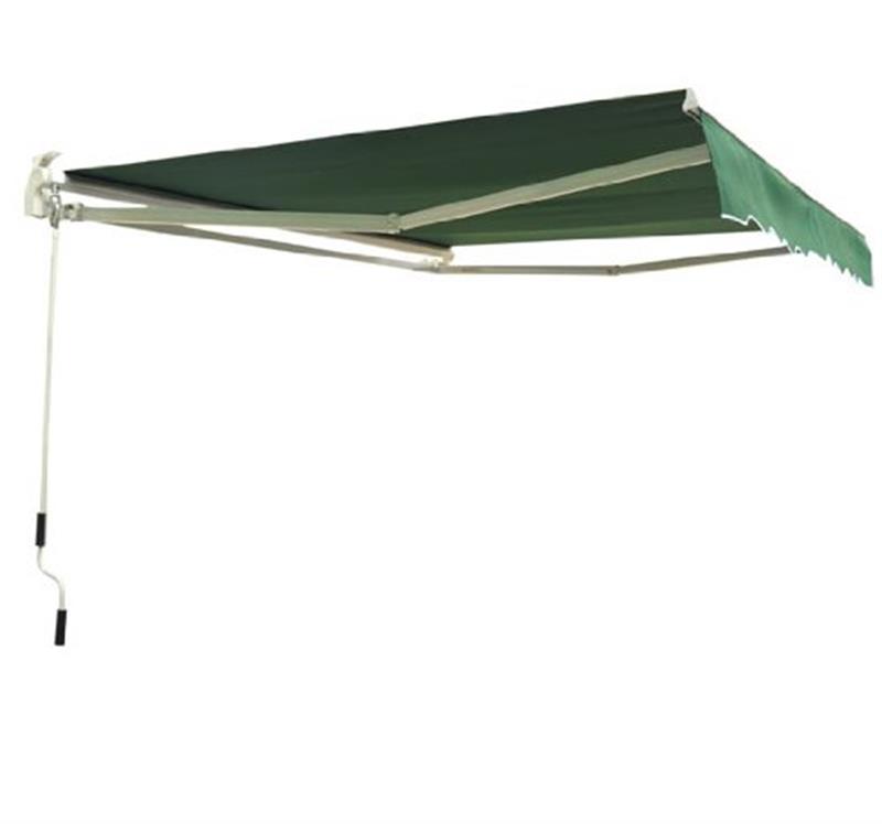 Outsunny Manual Retractable Awning, size (4m x3m)-Green