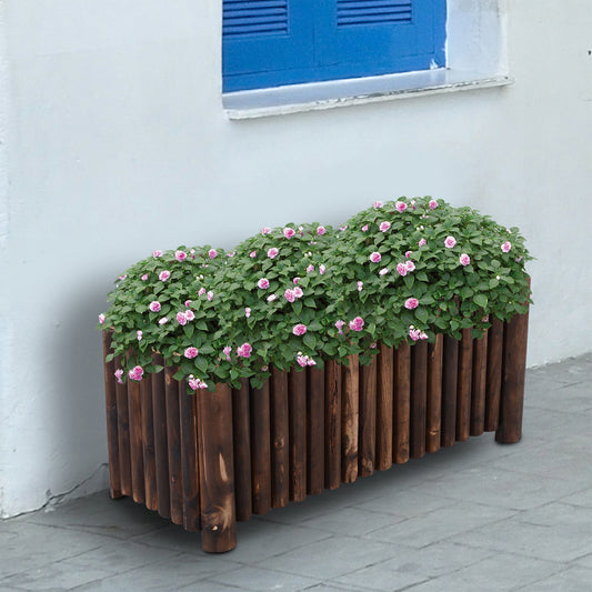 Outsunny Fir Plant Pot 100Lx 40Wx40H cm