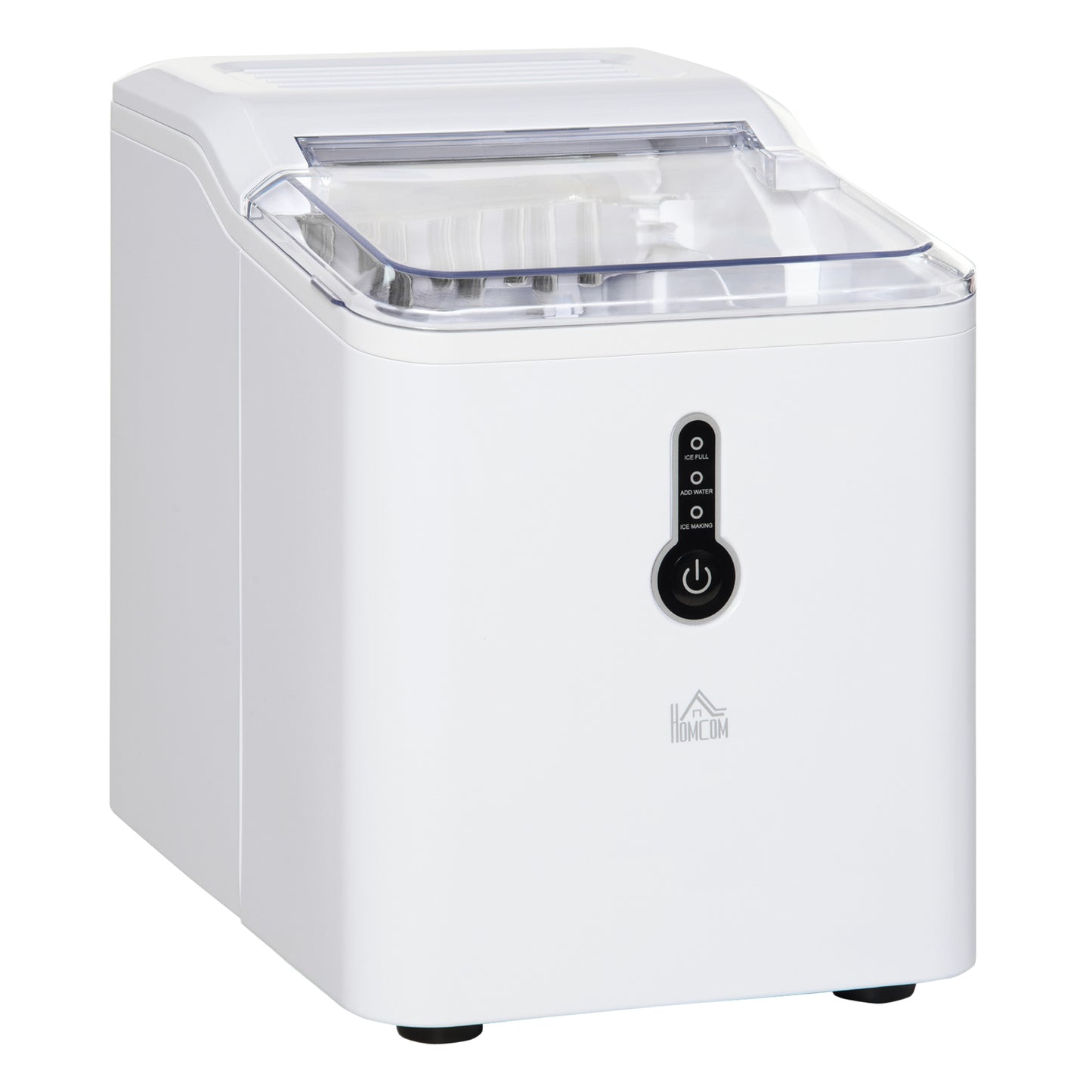 HOMCOM 12kg Countertop Compact Ice Maker, White