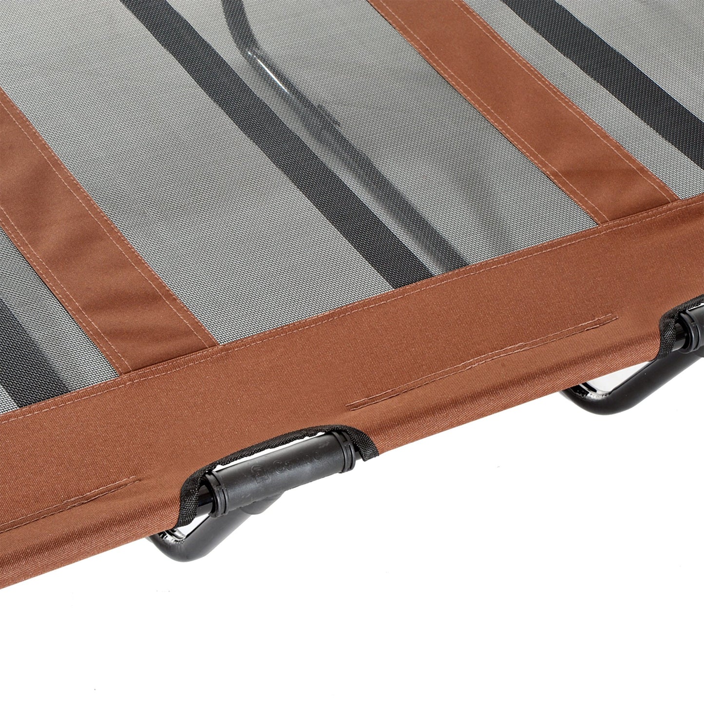 PawHut Cooling Elevated Dog Bed Portable Raised Pet Cot for Indoor & Outdoor, Brown