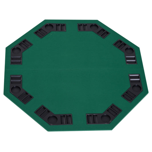 HOMCOM 1.2m/48Inch Foldable Poker Table Casino Chip Trays W/ Carrying Bag